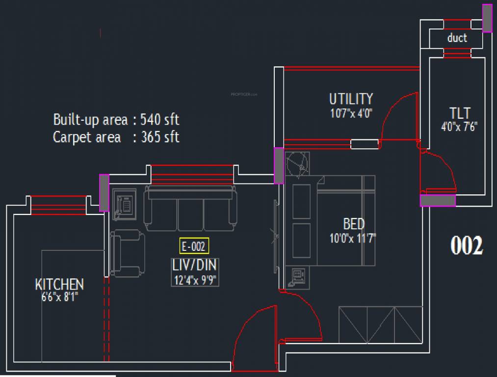 Eswar Dhruvam (1BHK+1T (540 sq ft) 540 sq ft)