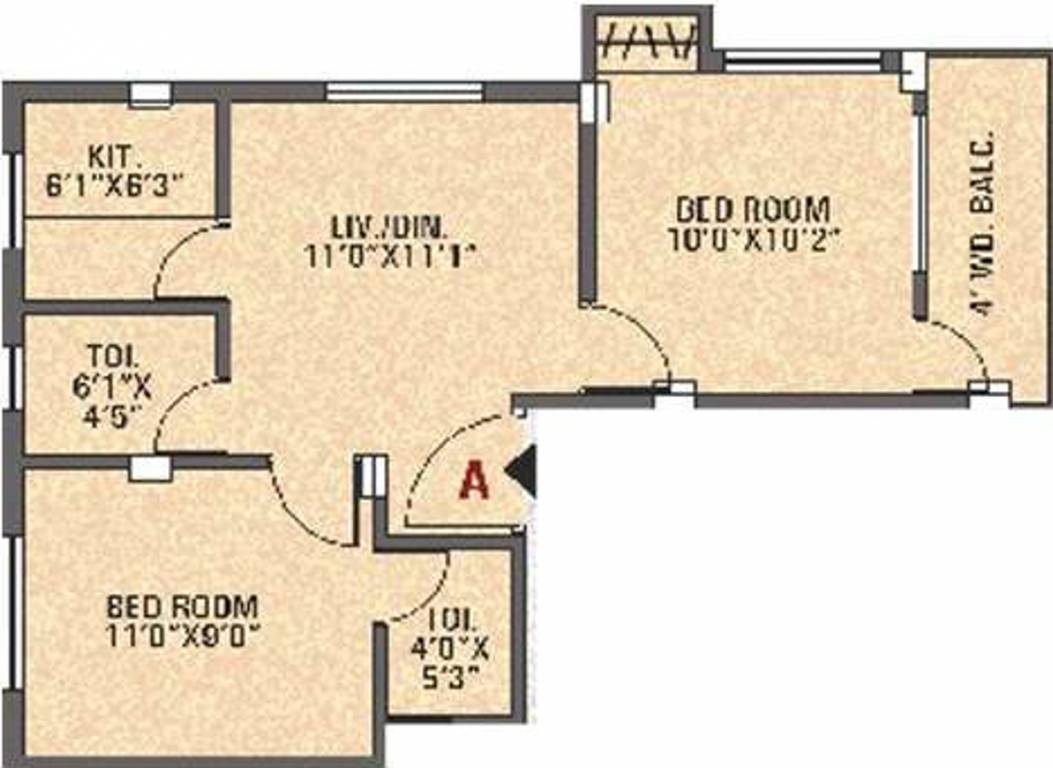 Master Panache Enclave (2BHK+2T (651 sq ft) 651 sq ft) Master Panache Enclave (2BHK+2T (651 sq ft) 651 sq ft)