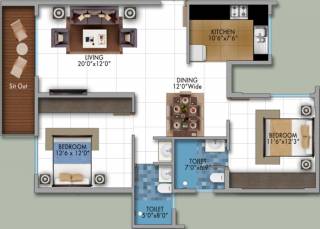 Sumukha Tropical Garden (2BHK+2T (1,192 sq ft) 1192 sq ft) Sumukha Tropical Garden (2BHK+2T (1,192 sq ft) 1192 sq ft)
