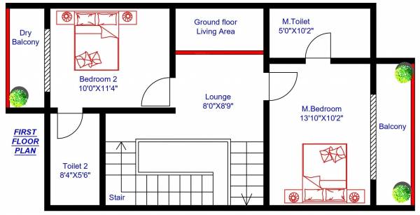  nirvana-phase-1 Floor Plan Upper Ground Floor Plan