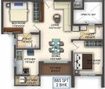 Krishnaja Northcity (2BHK+2T (885 sq ft) 885 sq ft) Krishnaja Northcity (2BHK+2T (885 sq ft) 885 sq ft)