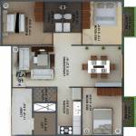 Tirumala Kare Gruham (3BHK+3T (1,200 sq ft) 1200 sq ft)