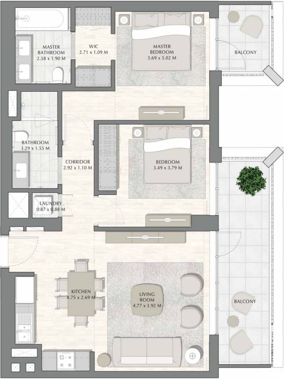 Emaar Creek Harbour Sunset (2BHK+2T (1,138.39 sq ft) 1138.39 sq ft) Emaar Creek Harbour Sunset (2BHK+2T (1,138.39 sq ft) 1138.39 sq ft)