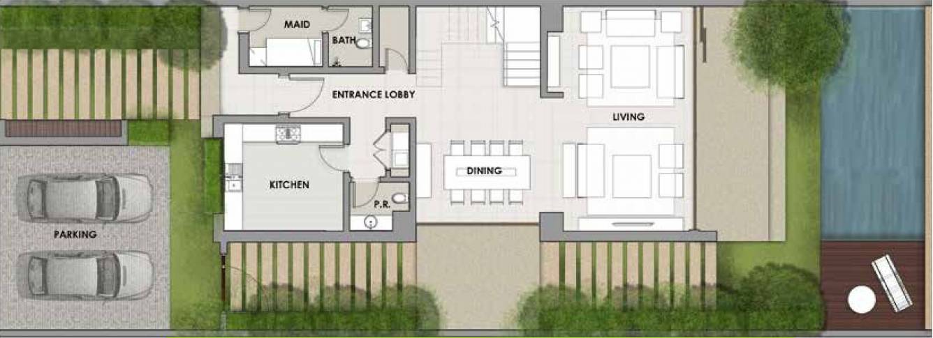 Damac Park Villas Pelham (3BHK+3T (2,800.92 sq ft) + Servant Room 2800.92 sq ft)