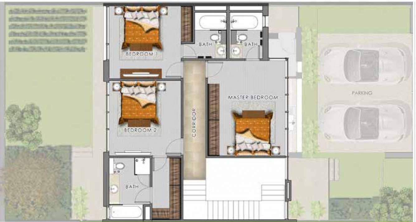 Damac Park Villas Pelham (3BHK+3T (2,423.78 sq ft) + Servant Room 2423.78 sq ft)