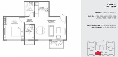 Godrej Air Nxt (1BHK+1T (760 sq ft) 760 sq ft)