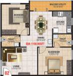 Jayani Paradise (2BHK+2T (1,100 sq ft) 1100 sq ft)
