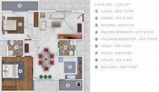 Garudathri Vibhuthi Residency (2BHK+2T (1,218 sq ft) 1218 sq ft) Garudathri Vibhuthi Residency (2BHK+2T (1,218 sq ft) 1218 sq ft)