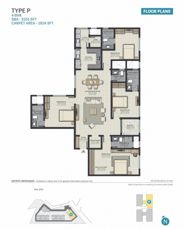 Sobha Palacia (4BHK+5T (2,531 sq ft) 2531 sq ft) Sobha Palacia (4BHK+5T (2,531 sq ft) 2531 sq ft)