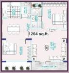 AR Sree Vandhana Sai Nivas (2BHK+2T (1,264 sq ft) 1264 sq ft) AR Sree Vandhana Sai Nivas (2BHK+2T (1,264 sq ft) 1264 sq ft)