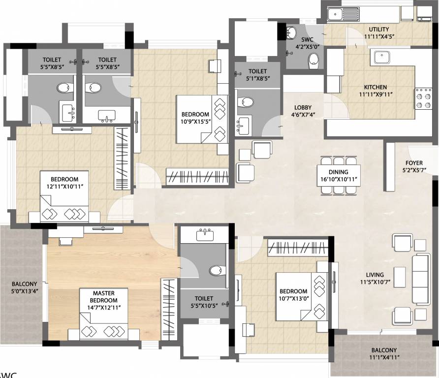 DNR Springleaf (4BHK+4T (2,357 sq ft) 2357 sq ft) DNR Springleaf (4BHK+4T (2,357 sq ft) 2357 sq ft)