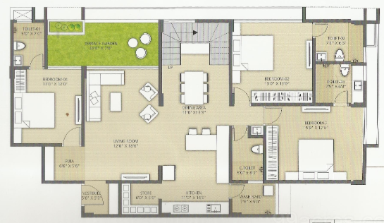  maruti aamrakunj 2 Floor Plan Lower Level Duplex Plan
