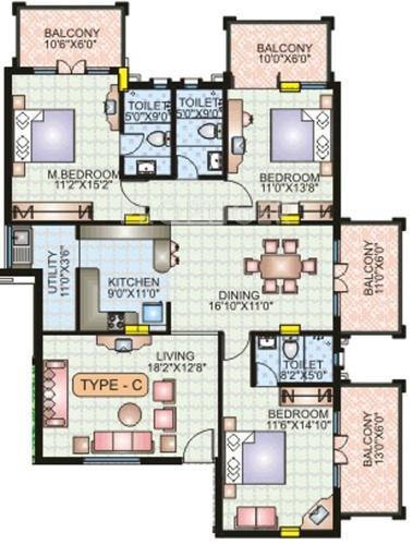 Hoysala Landmark (3BHK+3T (2,200 sq ft) 2200 sq ft) Hoysala Landmark (3BHK+3T (2,200 sq ft) 2200 sq ft)