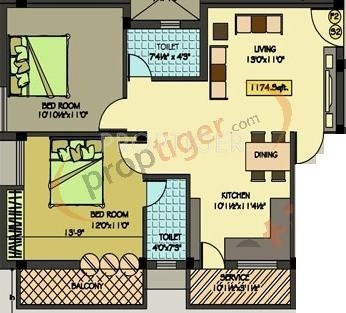 Sreenivas Sree Dhama (2BHK+2T (1,174 sq ft) 1174 sq ft) Sreenivas Sree Dhama (2BHK+2T (1,174 sq ft) 1174 sq ft)