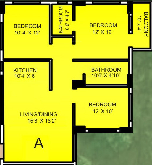 Tapoban Housing (3BHK+2T (1,200 sq ft) 1200 sq ft)