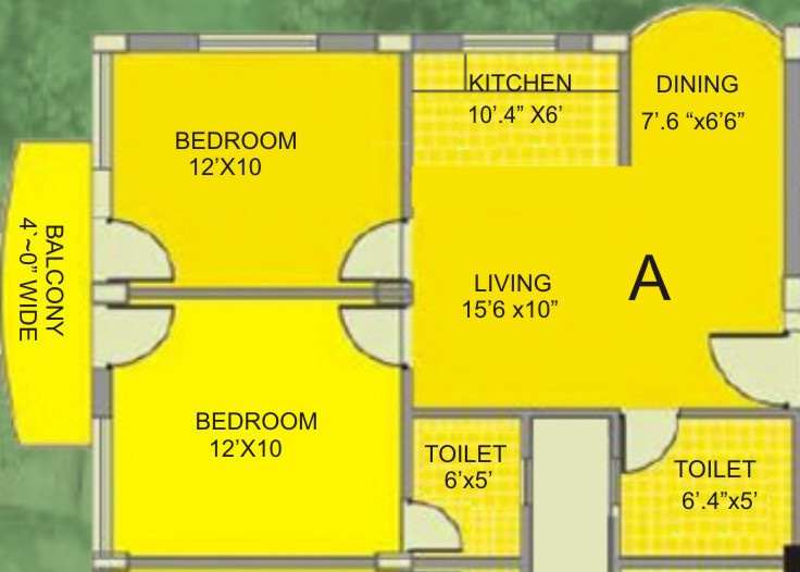 Tapoban Housing (2BHK+2T (925 sq ft) 925 sq ft)