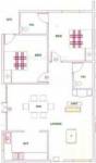Aashish Pragathi Floor Plan (2BHK+2T)