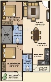 Saranya Homes (2BHK+2T (990 sq ft) 990 sq ft)