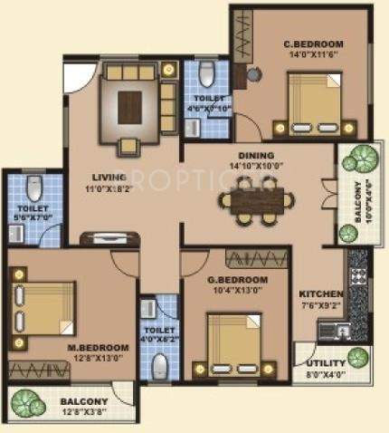 Saranya Homes (3BHK+3T (1,512 sq ft) 1512 sq ft)