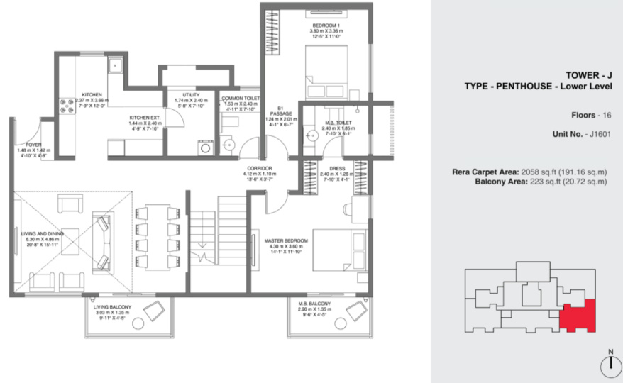Godrej Air Nxt (4BHK+4T (3,182 sq ft) 3182 sq ft)