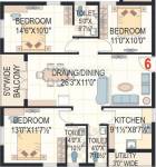 Maphar Hillock (3BHK+3T (1,396 sq ft) 1396 sq ft)