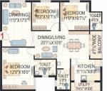 Maphar Hillock (3BHK+3T (1,547 sq ft) 1547 sq ft)