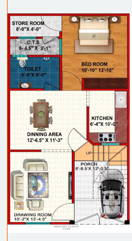  enclave phase 3 Floor Plan Ground Floor Plan