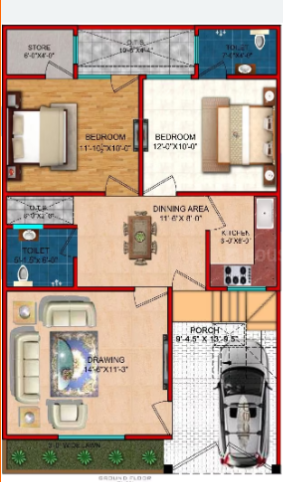  enclave phase 3 Floor Plan Ground Floor Plan