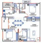 Samskruthi Samskruthi Prangan (2BHK+2T (1,295 sq ft) Study Room 1295 sq ft) Samskruthi Samskruthi Prangan (2BHK+2T (1,295 sq ft) Study Room 1295 sq ft)