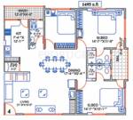 Samskruthi Samskruthi Prangan (3BHK+3T (1,495 sq ft) Pooja Room 1495 sq ft) Samskruthi Samskruthi Prangan (3BHK+3T (1,495 sq ft) Pooja Room 1495 sq ft)