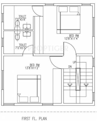 Nandi SUNSHINE A (2BHK+2T (1,140 sq ft) 1140 sq ft)