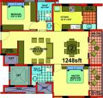 Pujitha Orchid (2BHK+2T (1,248 sq ft) 1248 sq ft) Pujitha Orchid (2BHK+2T (1,248 sq ft) 1248 sq ft)