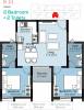 Altis Ashraya (2BHK+2T (832 sq ft) 832 sq ft)