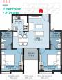 Altis Ashraya (2BHK+2T (832 sq ft) 832 sq ft)