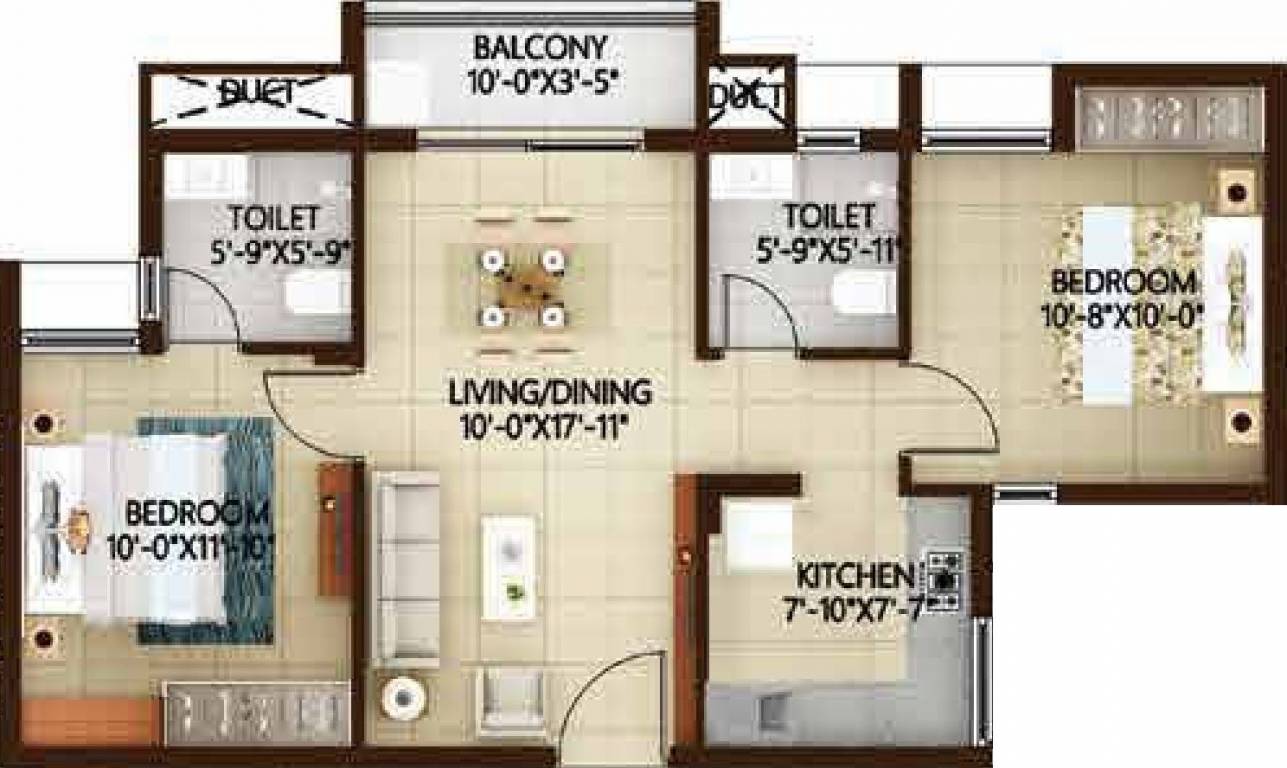 Casagrand Nextown (2BHK+2T (911 sq ft) 911 sq ft) Casagrand Nextown (2BHK+2T (911 sq ft) 911 sq ft)