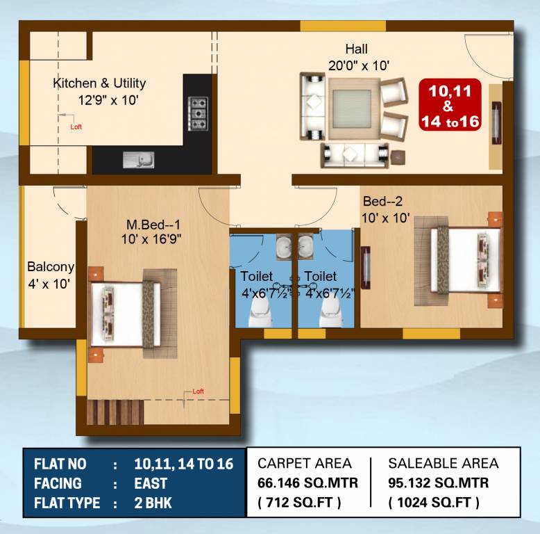 Sree Daksha Ivadvi (2BHK+2T (1,024 sq ft) 1024 sq ft)