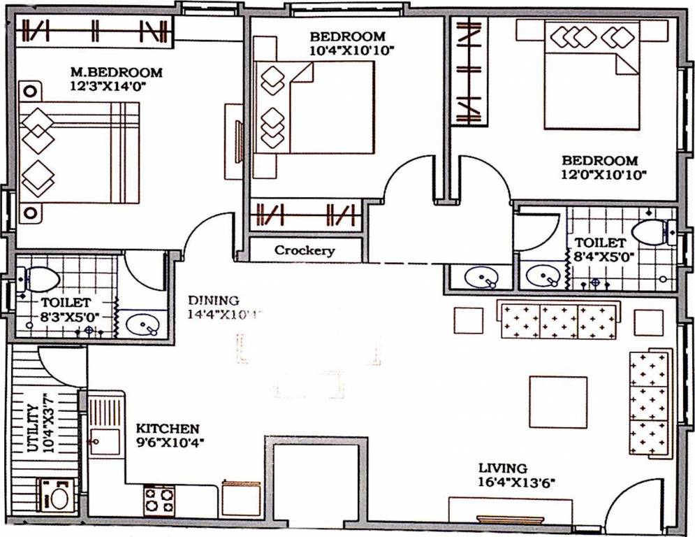 Lakshmi Nilayam (3BHK+2T (1,400 sq ft) 1400 sq ft) Lakshmi Nilayam (3BHK+2T (1,400 sq ft) 1400 sq ft)