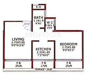 Shreeji Phoenix Nest (1BHK+1T (665 sq ft) 665 sq ft)