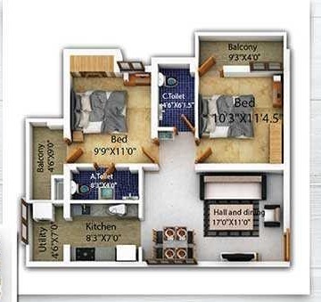 kadambari Floor Plan Floor Plan