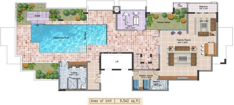 Prestige Neptunes Courtyard (5BHK+5T (8,000 sq ft) + Servant Room 8000 sq ft)