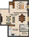VSS Vishwaraja Apartments (1BHK+1T (620 sq ft) 620 sq ft)