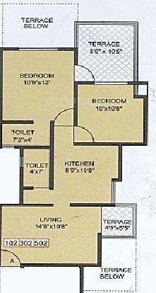 Greenovation Shubh Mangalam (2BHK+2T (913 sq ft) 913 sq ft)