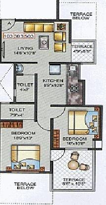 Greenovation Shubh Mangalam (2BHK+2T (957 sq ft) 957 sq ft)