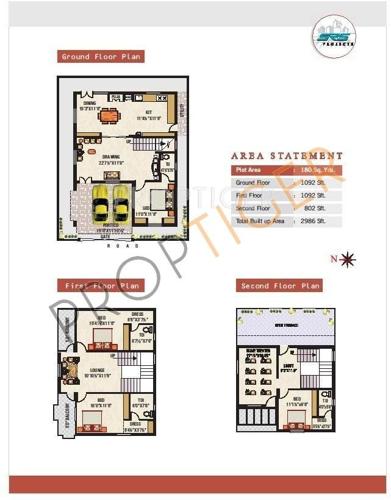 SRS Pearls Valley (4BHK+4T (2,986 sq ft) 2986 sq ft)
