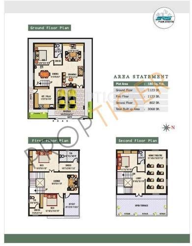 SRS Pearls Valley (4BHK+4T (3,068 sq ft) 3068 sq ft)