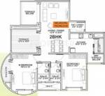 Shree Felicita (2BHK+2T (1,157 sq ft) 1157 sq ft) Shree Felicita (2BHK+2T (1,157 sq ft) 1157 sq ft)