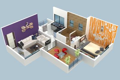 Kohinoor Govindraj (1BHK+1T (700 sq ft) 700 sq ft)