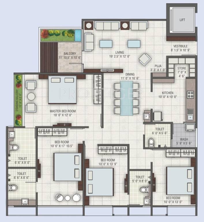 JP Iscon Riverside (4BHK+4T (2,700 sq ft) Pooja Room 2700 sq ft) JP Iscon Riverside (4BHK+4T (2,700 sq ft) Pooja Room 2700 sq ft)