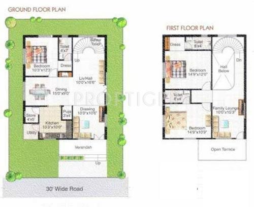SVS Abharana Enclave (3BHK+3T (1,660 sq ft) 1660 sq ft)