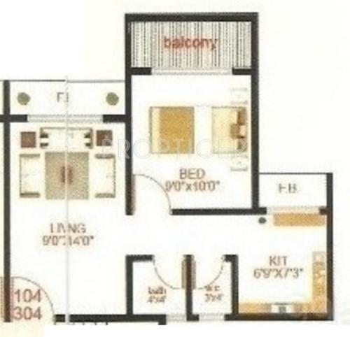 Shree Platinum Park (1BHK+1T (610 sq ft) 610 sq ft)